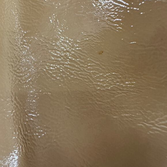 Coach Gallery Patent Leather Tote Bag Tan Camel 10380 Purple Lining - Picture 6 of 15